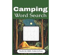 Camp Word Search Puzzle Book: Word Searches with Easy to read print about Outdoors, Camp, Hiking and more | 6x9 inches, 110 pages | 50+ Puzzles... Gift for Vacations, Holidays and Birthdays