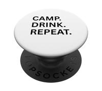 Campa. Bebe. Repite. para divertirse al Aire Libre PopSockets PopGrip Adhesivo