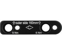 Campagnolo Adaptador de freno de disco Ekar para discos de 160 mm negro RT FM sobre FM