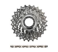 Campagnolo Cassette Veloce + Cadena Record conjunto de desgaste de 9 velocidades gris 12-23