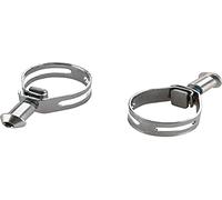 Campagnolo EC-SR103 - Ergo-Power Abrazaderas de Fijación Manillar, Plata | Campagnolo Juego de bandas de abrazadera de palanca de cambios con perno y tuerca | Componentes de aleación duraderos