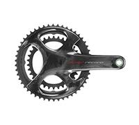 campagnolo, super record 12 ti/carbono, platos y bielas, negro 175 36-52