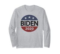 Campaign Merch Retro Vintage Joe Biden For President 2020 Manga Larga