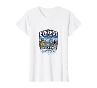 Campamento Base del Everest Chola Pass Gokyo Lake Trek Senderismo Camiseta gráfica económica, Mujer, Blanco, XS