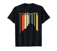 Campamento de media cúpula retro del parque nacional de Yosemite Camiseta