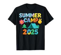Campamento de Verano 2025 Aventura al aire libre Viaje Retiro Niños Camping Camiseta
