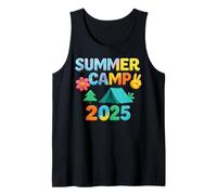 Campamento de Verano 2025 Aventura al aire libre Viaje Retiro Niños Camping Camiseta sin Mangas
