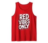 Campamento de Verano, Torneo, día de Campo, Estilo Retro, Red Vibes Only Camiseta sin Mangas