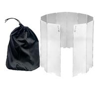 Campamento Stove Windscreen - Outdoor Cooker Windshield | 16 paneles de aluminio plegable de aleación de aluminio para Cooking Stoves | Escudo compacto y duradero para camping, mochilero, senderismo