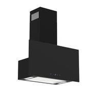 Campana Cabeza-Libre Plano Cristal Frontal 60CM Negro Recirculación Lio