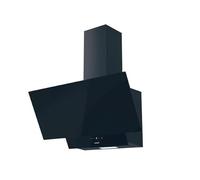 Cata Campana decorativa JUNO 7000 GBK – Cristal negro, 70 cm, recirculación, táctil y LED