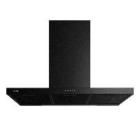 CAMPANA CHIMENEA TEKA DSH 986 NEGRO ANCHO 90 CM INOX