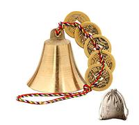 Campana china de Feng Shui para riqueza y seguridad, paz y éxito, elemento Feng Shui, timbre de puerta o decoración