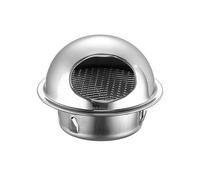 Campana de acero inoxidable 201, tubo de escape de pared exterior, protector contra el viento, campana extractora de baño, tapa de lluvia, salida de pared exterior de humos de aceite, 1 pieza(60mm (2.