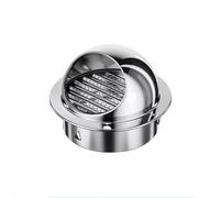 Campana de acero inoxidable 201, tubo de escape de pared exterior, protector contra el viento, campana extractora de baño, tapa de lluvia, salida de pared exterior de humos de aceite, 1 pieza(100mm (4