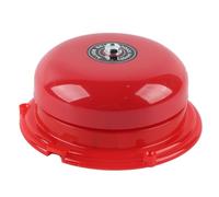 Campana de Alarma contra Incendios 4 Pulgadas, eléctrica Industrial 100 dB con Mecanismo Golpe Interno, Campana Carcasa Metal Duro para Sistemas Seguridad (12V)