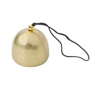 Campana de aleación de metal, colgante de campanilla de viento dorado de 3,8 cm para manualidades, decoración de ventana de árbol de Navidad, adorno colgante de sonido nítido