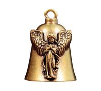 Campana de ángel para motocicleta, campana de la suerte de latón para motocicleta, campana colgante decorativa para motocicleta, accesorio portátil de sonido vibrante y nítido para motociclistas