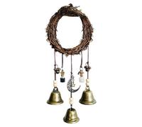Campana de bruja colgante de 1/2/3 piezas, decoración colgante de bambú para el hogar, decoración de madera, campanillas de viento, regalos, decoración de perilla, decoración bohemia, brujas, brujas
