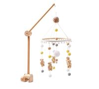 Campana de cama móvil para bebé, Asudaro Baby Mobile HolzOrnament Neugeborenen Mädchen Jungen Kinderzimmer Hängende Bettglocke Babybett Mobile Windspiel Sonajero Juguete Tipo 1