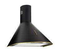 Campana de chimenea akpo wk-4 dandys gold 60 cm 450 m3/h, negra