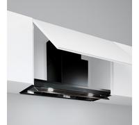Campana de Cocina Integrado Falmec 90 cm Extractora / Recirculación Design Virgola CVJN90.E17P2#ZZZN460F Negro