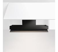 Falmec Virgola Touch 90 Eu Nero 220-240V - 50-60Hz T80 S/Filtro Campana extractora Isla | Clase energética A | Control táctil, 3 velocidades, Motor externo