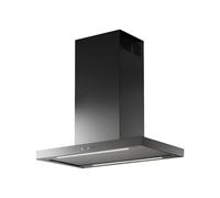 Campana de Cocina Isla Falmec 90 cm Extractora / Recirculación Silence - NRS Plane Plus CPLI90.E24P2#EUI490F Acero Cepillado