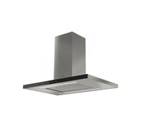 Campana de Cocina Isla Fulgor Milano 90 cm Extractora / Recirculación Reverse T FTIHD 960 TC BK X Black Glass