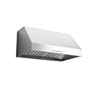 Campana de Cocina Pared Falmec 90 cm Extractora Professional Zeus Pro CZUN90.E0P2#ZZZI410F Acero Cepillado