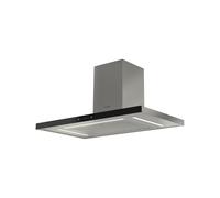 Campana de Cocina Pared Fulgor Milano 90 cm Extractora / Recirculación Reverse T FTHD 900 TC BK X Black Glass