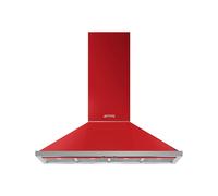 Campana de Cocina Pared Smeg 120 cm Extractora / Recirculación Portofino KPF12RD Rojo