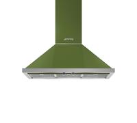 Campana de Cocina Pared Smeg 90 cm Extractora / Recirculación Portofino KPF9OG Verde Oliva