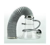 Campana de escape de humo para soldadura y extracción de humo, manguera flexible y abrazaderas, montaje de ventilación de succión