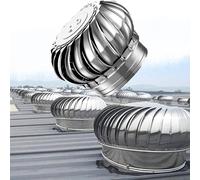 Campana de escape de techo de acero inoxidable 304 de 800 mm, rotación automática del capó por flujo de aire/viento, con turbinas eólicas, resistente y para chimeneas