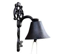 Campana de granja | Campana de cena al aire libre | Campana de hierro fundido | Campana decorativa antigua, campana de mano ornamental de pared, decoración de interiores para el hogar, escuela o