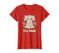 Campana de la Libertad Sigue sonando Camiseta, Mujer, Rojo, XS