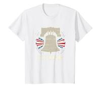 Campana de la Libertad Sigue sonando Camiseta, Niños, Blanco, 3 años