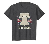 Campana de la Libertad Sigue sonando Camiseta, Niños, Jaspeado Oscuro, 2 años