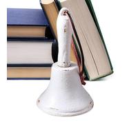 Campana De Llamada - Campana Escolar De Hierro Fundido | Decoración De Sonar Retró Manual para Servicio Atención Llamadas - Entrada Aula Puerta Principal