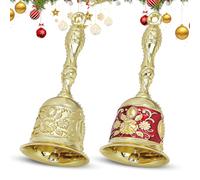 Campana De Mano, 2 Piezas De Campanilla, Campanas De Mano De Metal, Campanillas De Metal para Hotel, Restaurante, Adiestramiento De Mascotas