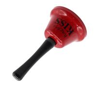 Campana de mano con mango - Fun Metal Call Bell para servicios, anillos para un beso, sonrisas o cerveza | Bellas de timbre de altavoces para mesa de bodas, eventos de fiesta, mostradores de recepción