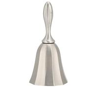 Campana de Mano de Aleación de Zinc, Campana de Cena de Modelado Geométrico, Campana de Timbre de Estilo Europeo para Restaurante, Campana de Clase de Hotel