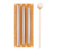 Campana de mano de atención plena: timbre de meditación, aula receptiva con mazo de madera | Relajación, sanación con sonido para oración y yoga | Instrumento de percusión Dispositivo de señal de aten