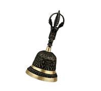 Campana de mano retro cobre negro, campana for escritorio, decoración con nombre for el hogar, fiesta Para Casamento Navidad