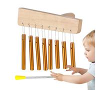 Campana De Meditación Carillones Musicales De 8 En Madera