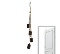 Campana de Navidad Grande, Cencerro de Navidad, Campana navideña rústica, Juego de cascabeles de Navidad, Campana Decorativa, Cadena de Campana Retro fotográfica, decoración del jardín del hogar