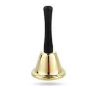 Campana de Papá Noel, accesorio para disfraz de Papá Noel, color dorado