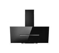 Campana De Pared ELICA SHY S BL/A/90 Con Control Táctil Y Cristal Negro