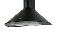 Campana de pared Q 900 BK (Ancho: 90 cm, Máx. Potencia del ventilador en modo extracción: 645 m³/h, Negro)